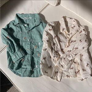 H&M Toddler Holiday Button Down Shirts